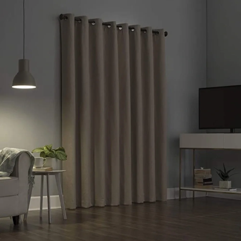 Sun Zero Pasqual Chevron Thermal 100% Blackout Grommet 2 Panels Curtain 52 X 96